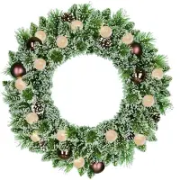 Black Box Kerstkrans Kaprun Kerstballen Met 15 Lampjes Warm Wit D 60 H 10 Cm