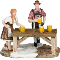 Luville Schneewald Kerstdorpminiatuur Beer Mug Slide (bier Pul Schuiven) 8,5 X 5,5 X 7,5 Cm