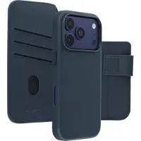 Accezz Leather Bookcase 2-in-1 met MagSafe voor de Apple iPhone 18 Pro / 17 Pro - Nightfall Blue