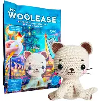 Geronimo Games MY WOOLEASE - HAAKPAKKET - CROCHET KIT - TAÏGA THE CAT - DIY - VANAF 12 JAAR OUD -