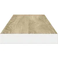 vidaXL Wandschappen zwevend 2 st 120x23,5x3,8 cm MDF eikenkleurig wit