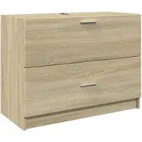 vidaXL Wastafelkast 78x37x59 cm bewerkt hout sonoma eikenkleurig