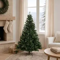 vidaXL Kunstmatige Hinged Kerstboom 120 cm PVC en Metalen Groen