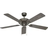 CasaFan CLASSIC OUTDOOR 132 BZ-EB Flügel Kunststoff braun Eiche Dekor Plafondventilator 60 W (Ø x h) 132 cm x 345 mm Brons Met wintermodus