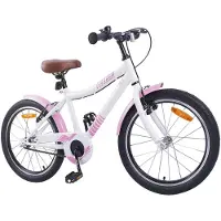 vidaXL Kinderfiets, 18 inch, geschikt voor kinderen van 5-7 jaar, lichtroze