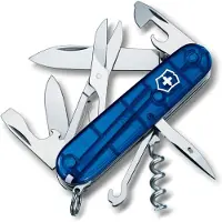 Victorinox Climber transparant blauw 1.3703.T2 Zwitsers zakmes
