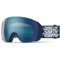 Smith - Skibrillen - 4D Mag XL Midnight Snow / Chromapop Everyday Blue Mirror voor Unisex van Wol - Marine blauw