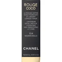 Chanel - Rouge Coco De Langhoudende Hydraterende En Gladstrijkende Verzorgende Lippenstift Met Satijnglans 104 MADEMOISELLE