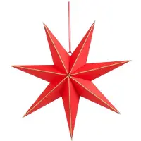 Mica Decorations Papieren kerstster | | Ø 45 cm (Binnen, Rood)