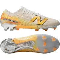 New Balance Furon V9 Elite Gras Voetbalschoenen (FG) Wit Geel Oranje