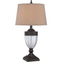 QUOIZEL LED Tafellamp Dennison | 1X E27 Max 60W | Palladian Bronze