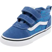 Vans Ward Mid V, uni kinder sneakers, met ton-sur-ton logo in de kleur Bijou Blue