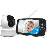 Kavo - Babyfoon - Baby Monitor - Babyphone - Babyfoon met Camera - Wit - 10cm x 12cm x 17cm