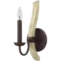 HINKLEY LED Wandlamp Middlefield | 1X E14 Max 60W | Iron Rust