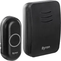 Byron gong - type DBY-21132 - plugin - draadloos - 100 m - zwart