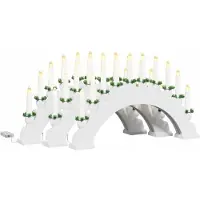vidaXL Kerst Kaarsenboog met 10 LED Kaarsen 3 st LED's Warmwit