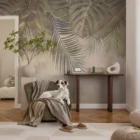 Coloray Vliesbehang - Groente Snellijm Behang - 208x146 cm - Tropische Bladeren Muurschildering - Gang behang Bloemen En Planten - Fotobehang Vlies - Slaapkamer behang