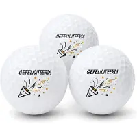 Wilson Golfballen Gefeliciteerd - Verjaardag Golf Cadeau - 3 stuks