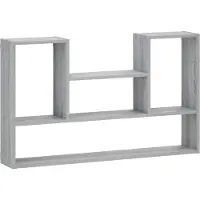 vidaXL Wandplank Grijs Sonoma 100 x 17 x 60 cm Bewerkt hout