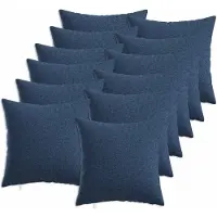 vidaXL Kussen met kussen HEERLEN 12 st Blauw Stof