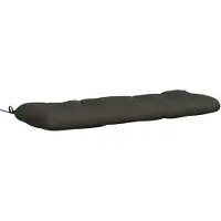 vidaXL Bankkussen VIANEN 100% Polyester Antraciet 120 x 40 x 12 cm