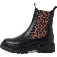 Tamaris Chelsea boots bruin / brokaat / zwart