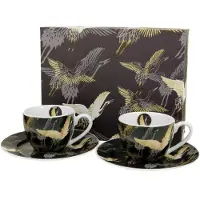 DUO sp. z o.o. Espresso kopjes set 2 stuks - Nachtelijke Kraanvogels