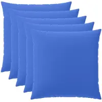 vidaXL Kussensloop 6 st HEERLEN Koninklijk Blauw 80 x 80 cm Polyester