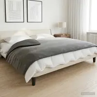 vidaXL Gewogen Dekentje Antraciet 150 x 200 cm 7 kg 100% Katoen 205T