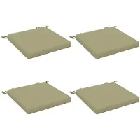 vidaXL Zitkussens SOEST 4 st 100% Polyester Lichtgroen 40 x 40 x 5 cm