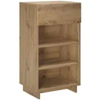 vidaXL schoenenkast 48 x 38 x 87,5 cm bewerkt hout Artisanaal eiken