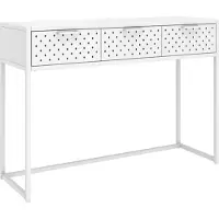 vidaXL Wandtafel 106x35x75 cm staal wit