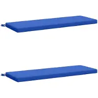 vidaXL Bankkussens SOEST 2 st 100% Polyester Koninklijk Blauw