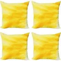 Abakuhaus Geel Sierkussen Kussenhoes 4er Set, Abstract Zomer Sonne, Modern Accent Dubbelzijdige Digitale Print, 45 x 45 cm, Geel