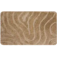 Dywany Łuszczów Zachte Antislip Badkamermat 50x80cm - Beige Golven