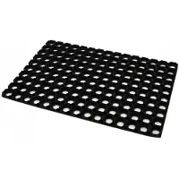 Aqbau Stevige Rubberen Deurmat 50x80cm - 22mm Dik