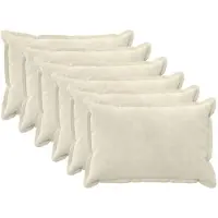 vidaXL - Kussensloop - 6 - pcs - HOUTEN - Crèmekleurig - 50 - x - 80 - cm