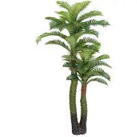 Decovego Kunstmatig Valse Royal Palm Plant Boom 140cm Decoratie Binnenin