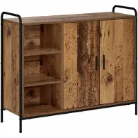 vidaXL Dressoir Oud hout 97 x 33 x 81 cm Bewerkt hout