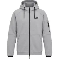 Nike Sportswear Tech Essentials Heren Hoodie Met Volledige Ritssluiting, Grijze Fleece