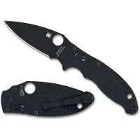 Spyderco Manix 2 Salt Black G-10 CPM MagnaCut Black Blade vouwmes