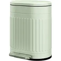 HOMCOM Afvalemmer-Metaal, Kunststof-36,5L x 31,2B x 45H cm-Groen