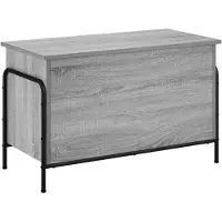 vidaXL Opbergbox Grijs Sonoma 80 x 40 x 49,5 cm Bewerkt hout