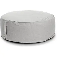 Unique living - Opblaasbare poef Senna - Light Grey - 70x70x25cm