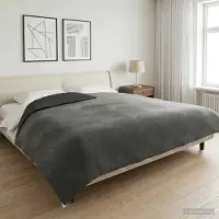 vidaXL Gewogen Dekentje Antraciet 200 x 220 cm 9 kg 100% Katoen 205T