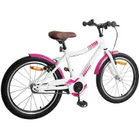vidaXL Kinderfiets, 20 inch, geschikt voor kinderen van 6-11 jaar, roze
