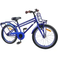 vidaXL Kinderfiets, 18 inch, geschikt voor kinderen van 5-7 jaar, donkerblauw