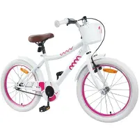vidaXL Kinderfiets, 18 inch, geschikt voor kinderen van 5-7 jaar, wit