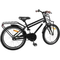 vidaXL Kinderfiets, 22 inch, geschikt voor kinderen van 7-12 jaar, zwart