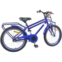 vidaXL Kinderfiets, 18 inch, geschikt voor kinderen van 5-7 jaar, donkerblauw